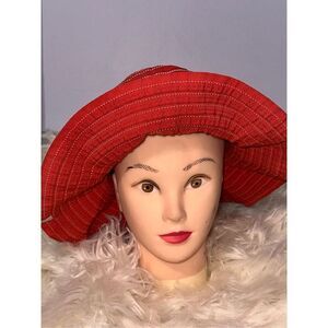 Beautiful Kooringal Sun Hat In RED color One Size  Bendable Hat GREAT CONDITION
